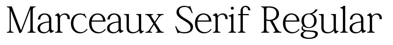 Marceaux Serif Regular